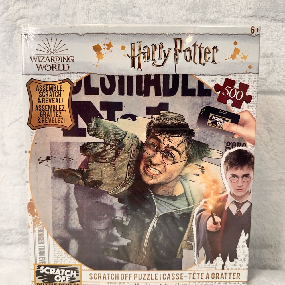 Harry Potter Wizarding World Prime Scratch Off Puzzle 500 Piece 18x24”New Sealed